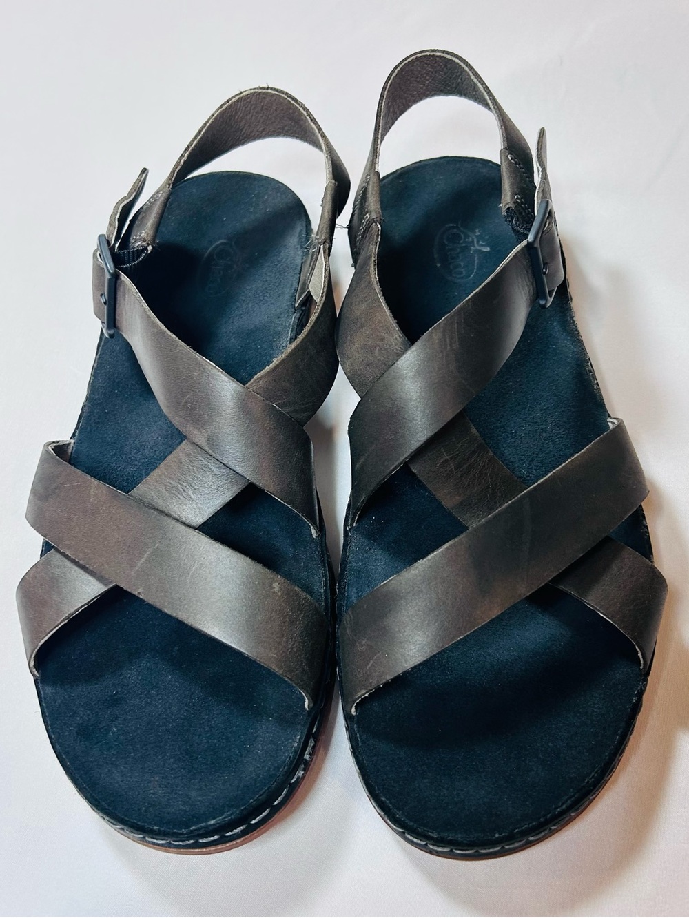 Chaco Wayfarer Size 8 US Women’s Strappy Tornado Brown Leather Sandals